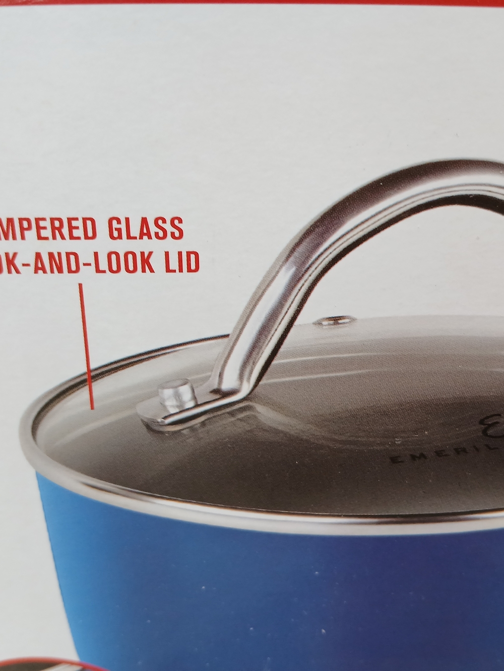 1.5QT Ceramic Nonstick Sauce Pan - Blue - Picture 6 of 11